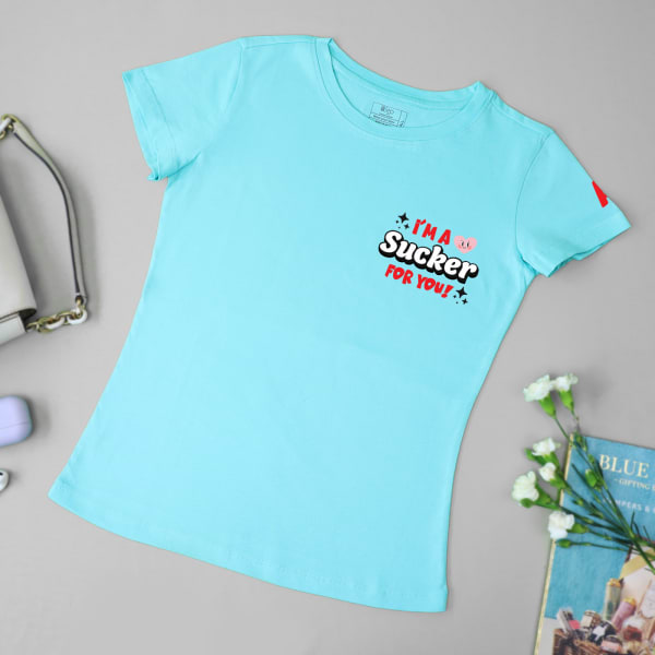 I'm A Sucker For You - Personalized Women's T-shirt - Mint