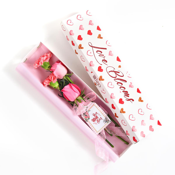 IGP Pink Floral Bloom Box Gift/Send Peripherals Gifts Online