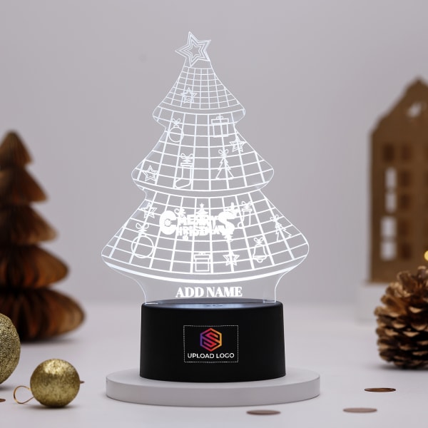 Illuminating Christmas Tree LED Lamp - Personalized