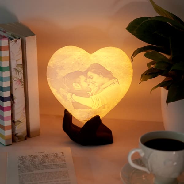 Illuminating Heart - Personalized 3D Lamp With Stand
