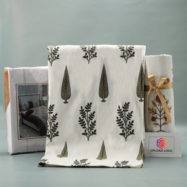 Buy/Send Indie Home White Double Bedsheet Any One Online IGP JVS1197254