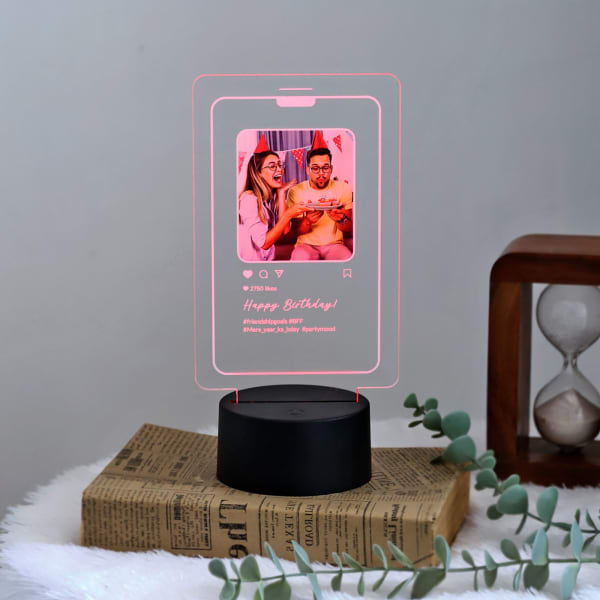 Insta Memories LED Lamp - Personalized - Birthday