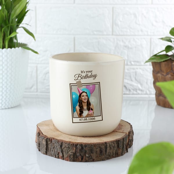 It's Your Birthday Personalized Ceramic Planter - Without Plant