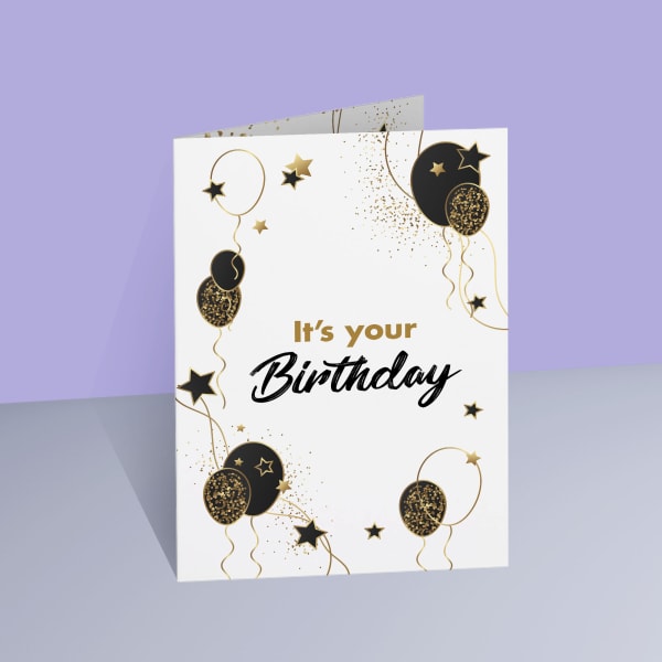 It's Your Day Personalized A5 Birthday Laminated Card