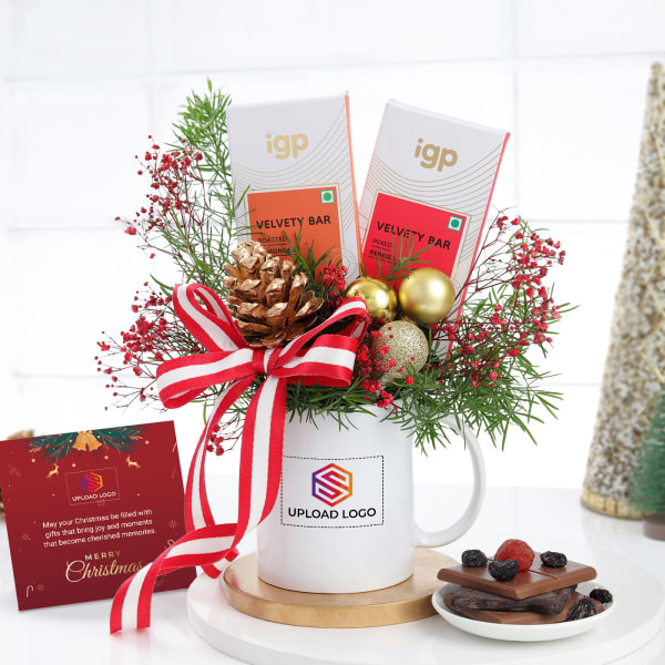 Jolly Christmas Mug Arrangement