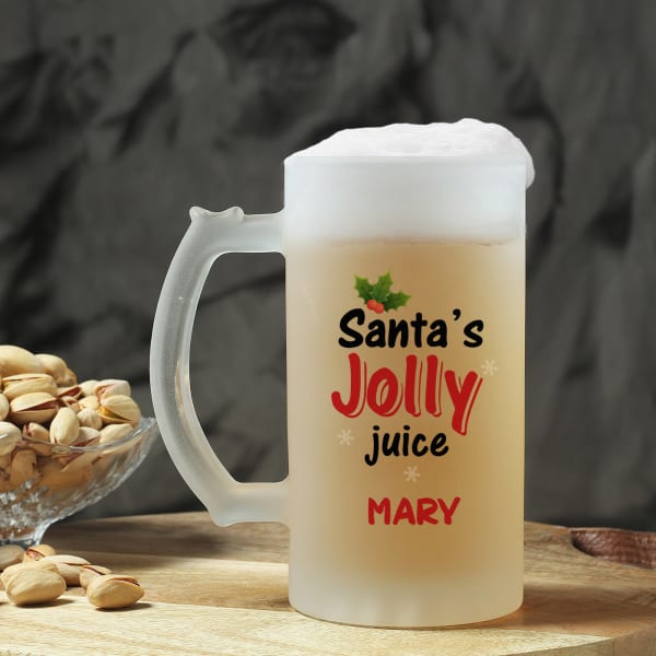 Jolly Juice Personalized Frosted Beer Mug
