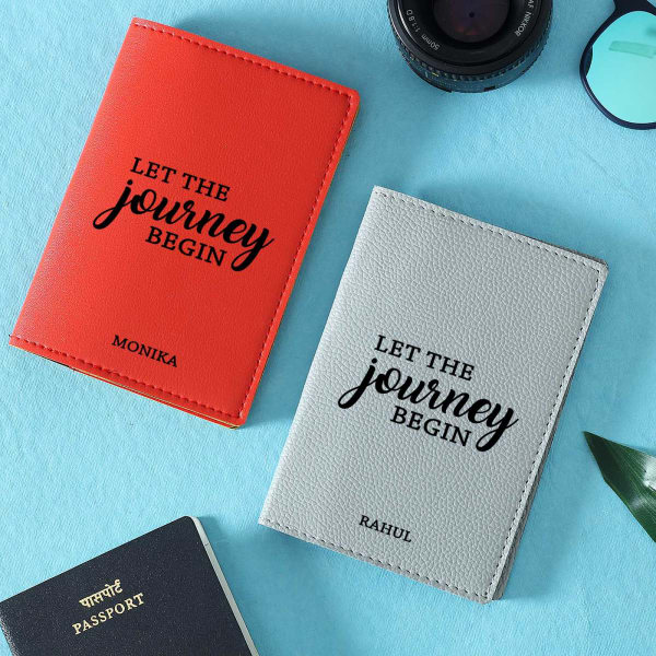Journey Begins Personalized Passport Covers (Set of 2)