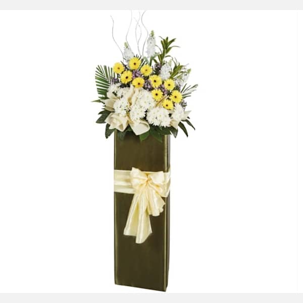 Joyful Gerberas And Pom Pom Arrangement