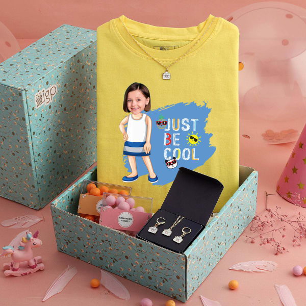 Just Be Cool Personalized Hamper - Yellow