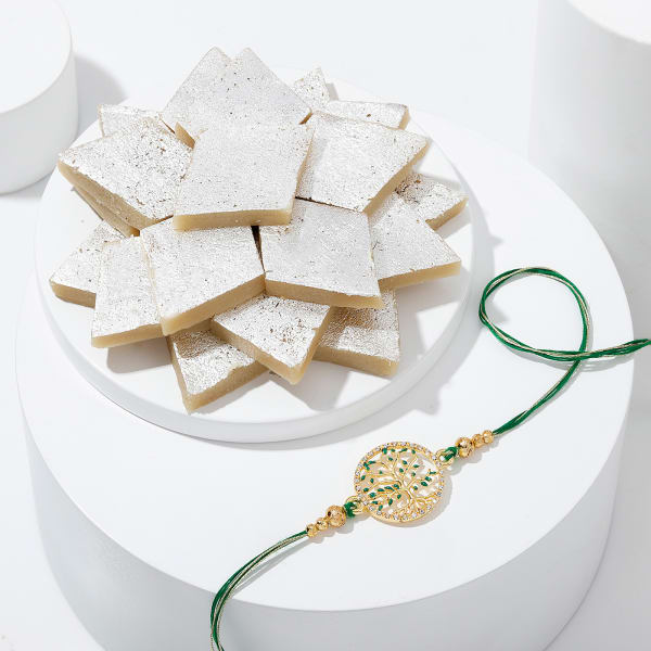 Kaju Katli Craze Rakhi Hamper