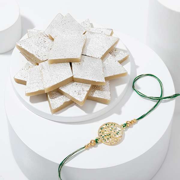 Kaju Katli Craze Rakhi Hamper