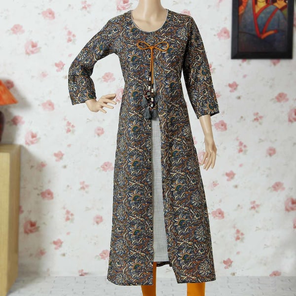 kalamkari long kurtis