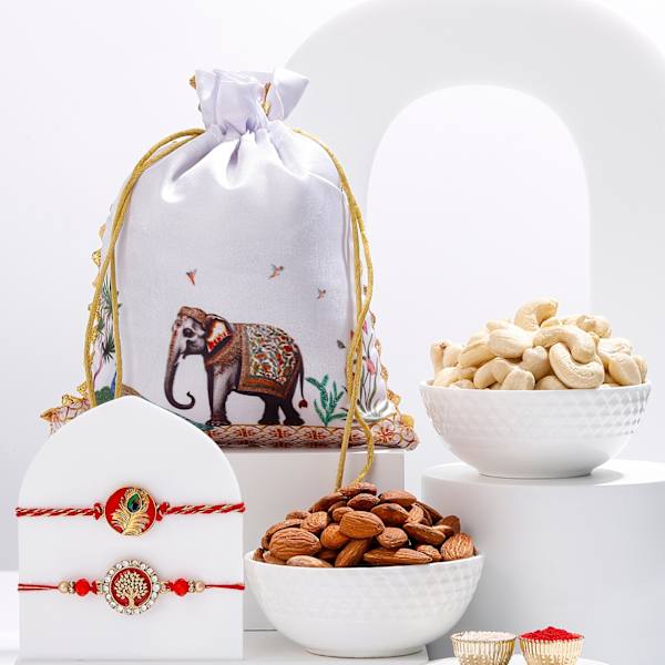 Kalpavriksha Rakhi Hamper With Gourmet Hamper