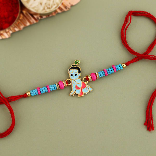 Kanha Meena And Beads Rakhi