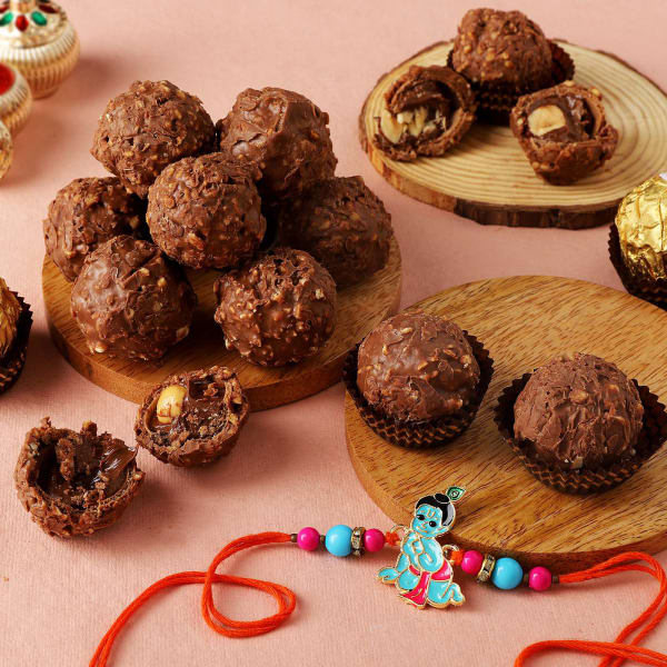 Kanha Meena Rakhi With Premium Chocolates