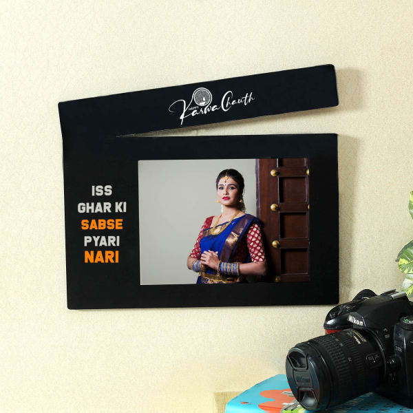 Karwa Chauth Personalized Clapper Frame