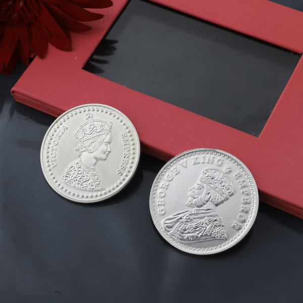 King And Queen 999 Pure Silver Coins (20 gm+20 gm)