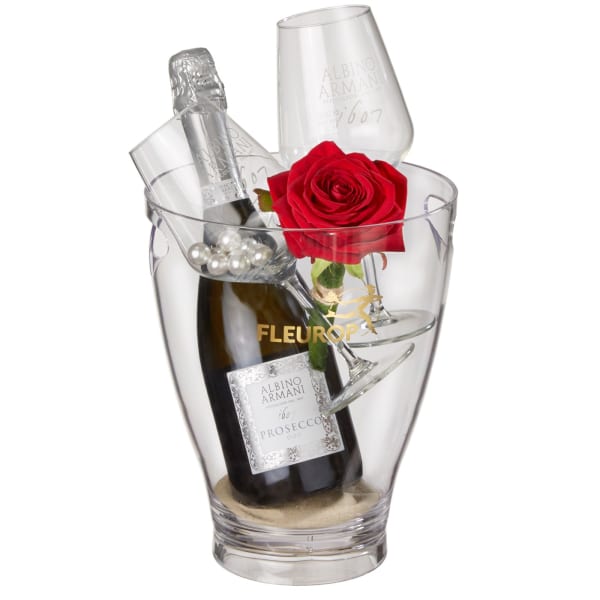 Kiss Me: Prosecco Albino Armani DOC 75 cl incl. ice bucket and two  