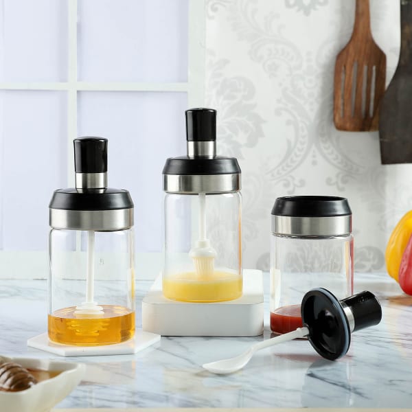 Kitchen Containers With Dispensers (Set of 3)