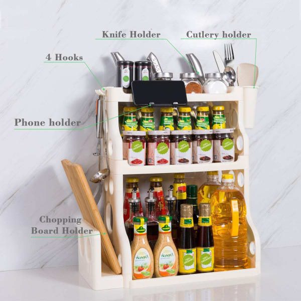 Buy/Send Kitchen Storage Rack Plastic Single Piece Online IGP
