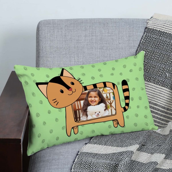 Kitty Personalized Kids Cushion