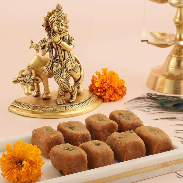Krishna Idol With Dharwad Peda