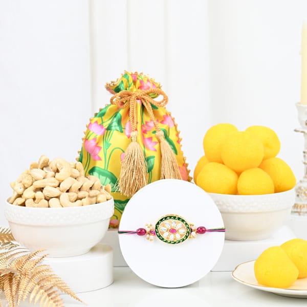 Kundan Grace Rakhi Hamper