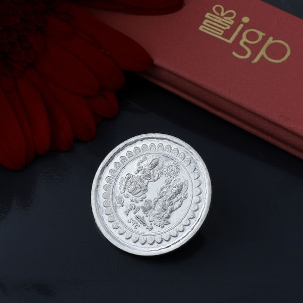 Lakshmi Ganesha 999 Pure Silver Coin (5 gm)