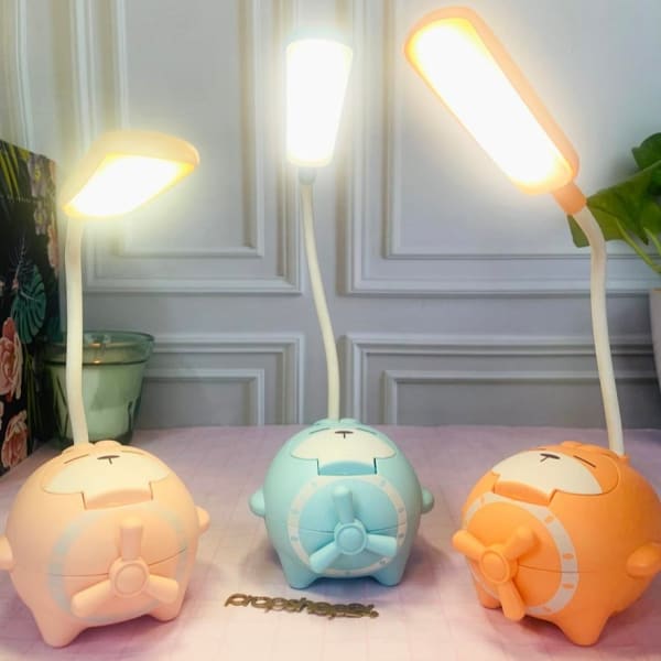 Lamp With Fan - Cute Animal -  Single Piece