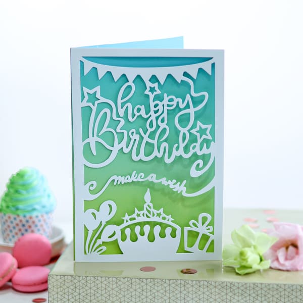 Buy/Send Laser cut Happy Birthday Card Online IGP JVS1304080