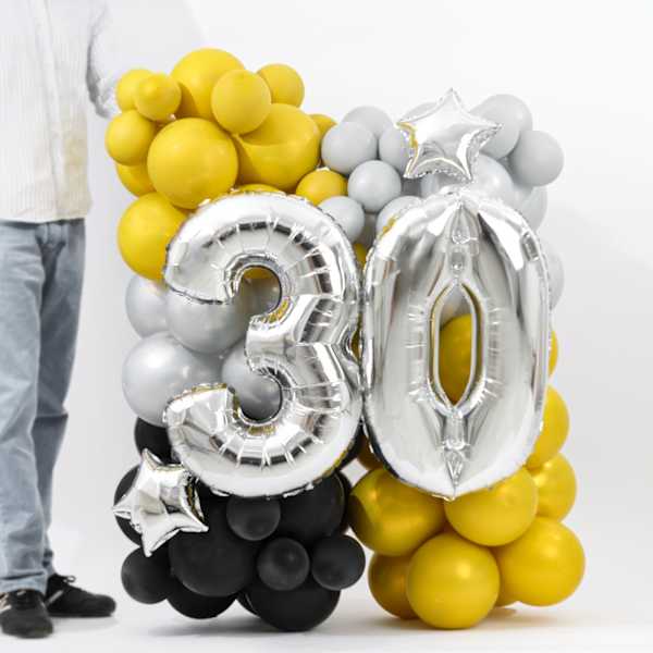 Lavish Bliss Personalized Birthday Balloon Decor