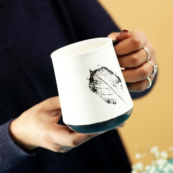 Leaf Design Coffee Mug