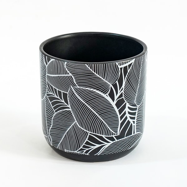 Leaf Designed Ceramic Planter