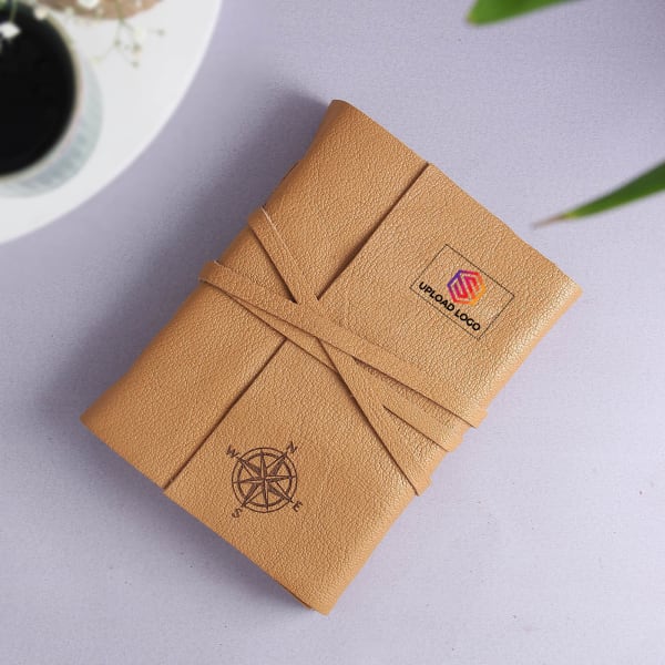 Leather DIary With Sleeves - Customized With Logo
