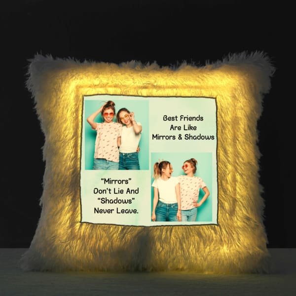 LED Fur Cushion For Friend