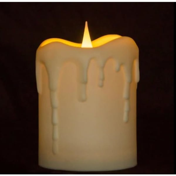 Buy/Send LED Pillar Candle Dripping Wax Moving Wick Single Piece Online IGP JVS1216099