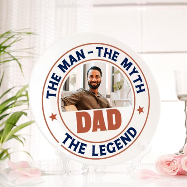 Legendary Dad Personalized Ceramic Plate