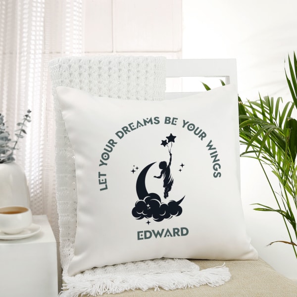 Let Your Dreams Be Your Wings Personalized Cushion