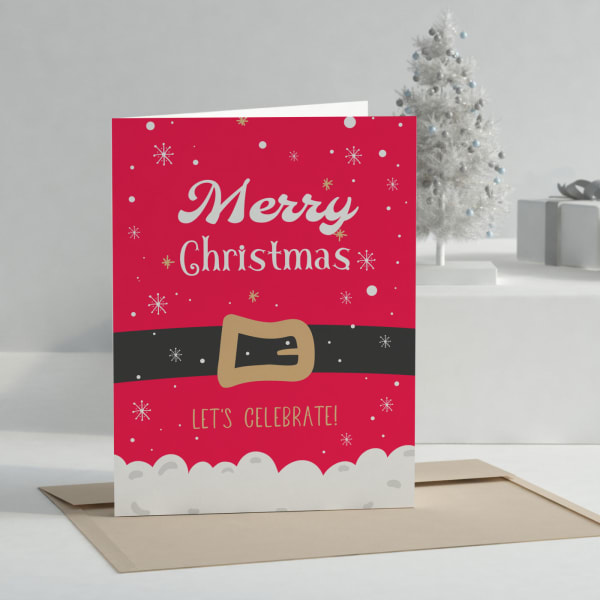 Lets Celebrate Christmas Greeting Card