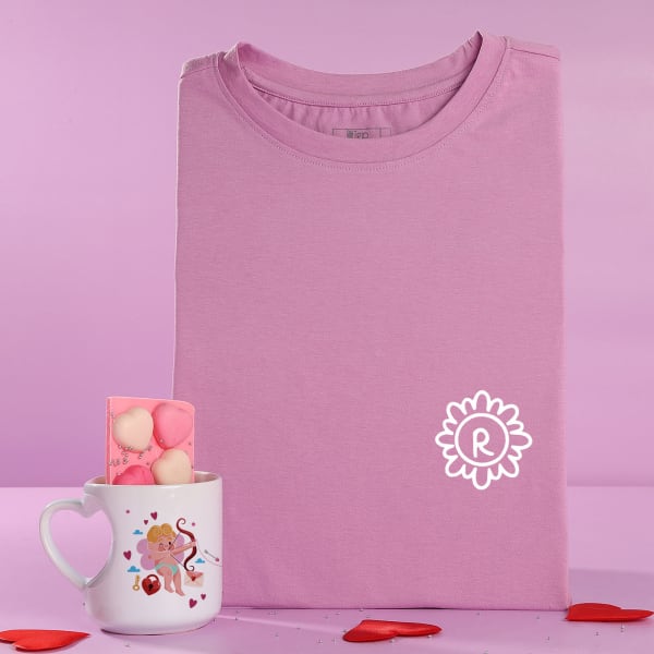 Lilac Love Personalized Tee Gift Set