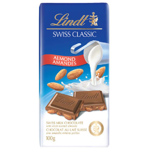 Lindt Swiss Classic Milk Almond Chocolate