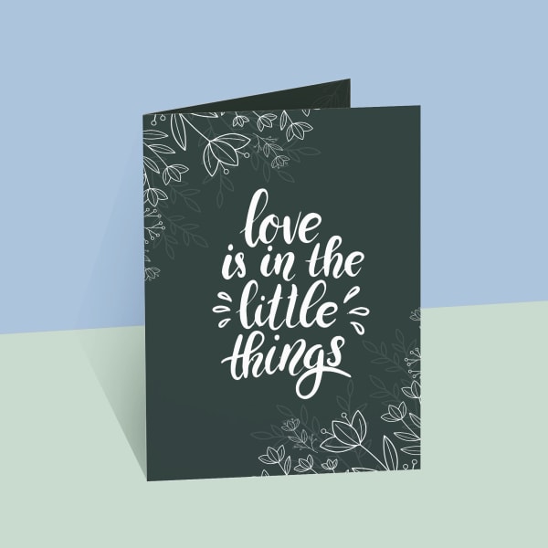 Little Love Things Personalized A5 Anniversary Laminated Card