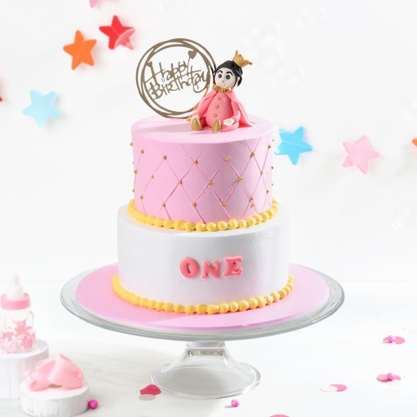 Little Princess Semi Fondant Birthday Cake (3 Kg)
