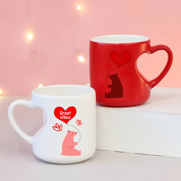 Love Bears Personalized Magic Ceramic Mugs (Set of 2)