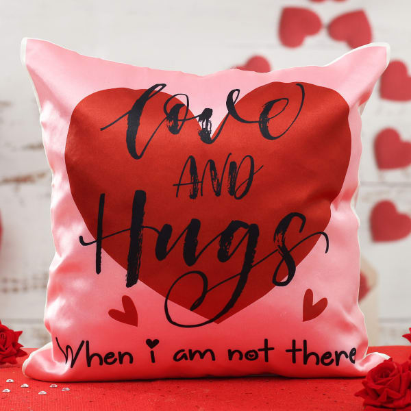 Love & Hugs Message Cushion