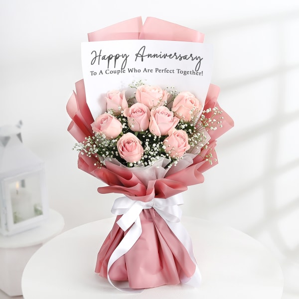 Love In Blooms Anniversary Surprise Bouquet
