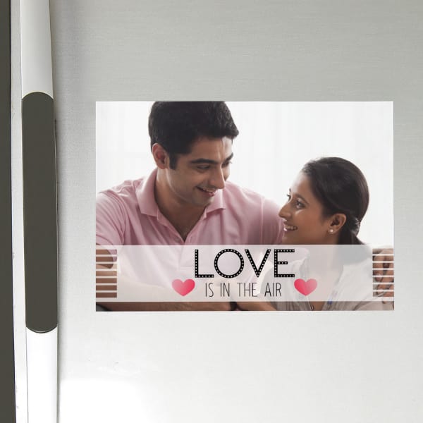 Love is in the Air Personalized A4 Size Fridge Magnet