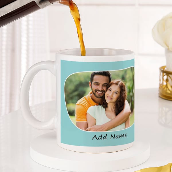 Love is in the Air Personalized Anniversary Mug