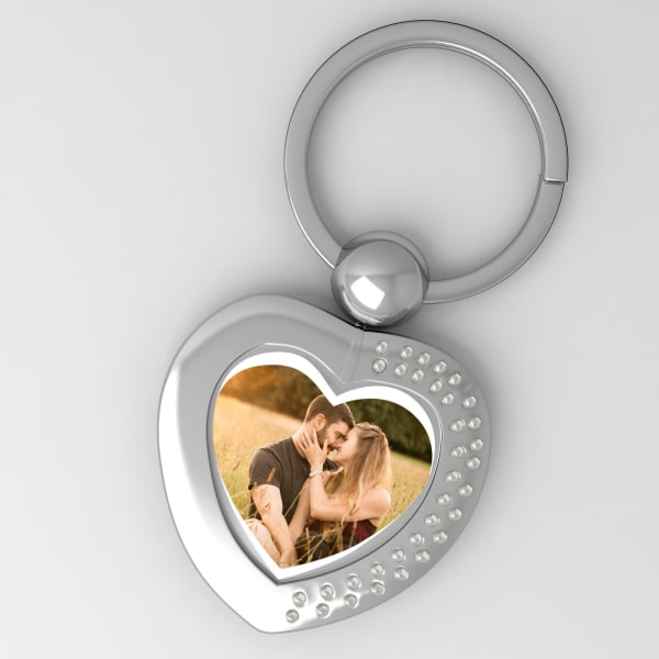 Love is in the Air Personalized Valentine Heart Shaped Key Chain