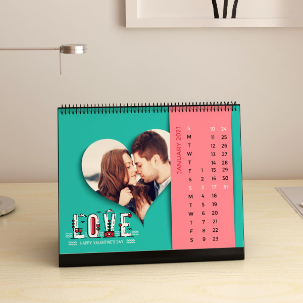 Love Me Like You Do Personalized Valentine Desk Calendar